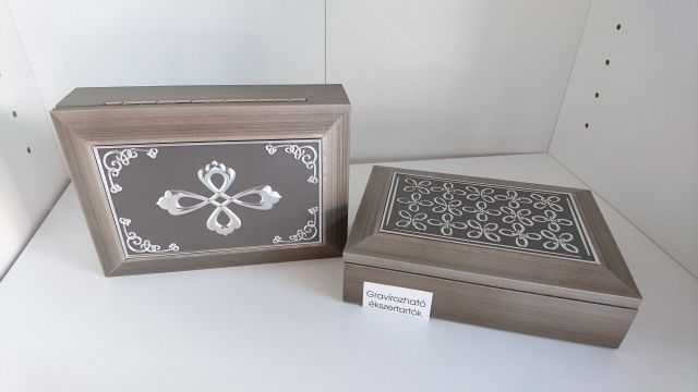 Bronz színű ékszertartók, Gravírozhatók